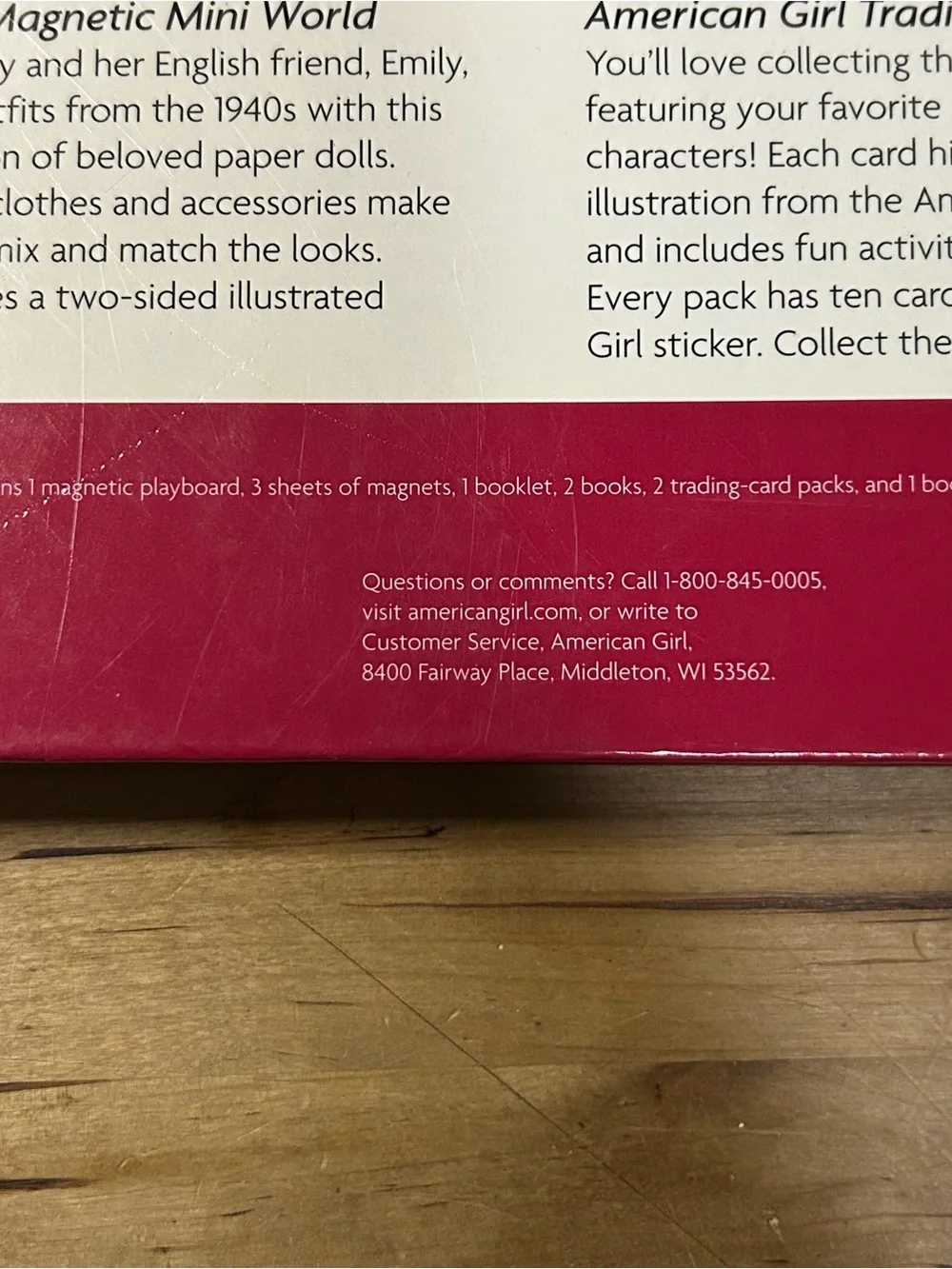 AMERICAN GIRL Molly and Emily Books and Magnetic Mini World Activity Set 2006
